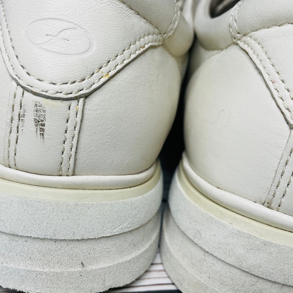 FLORSHEIM Mens Shoes Sneakers Size 9.5 Lace Up Comfortech White Leather Chukkah - Picture 4 of 10